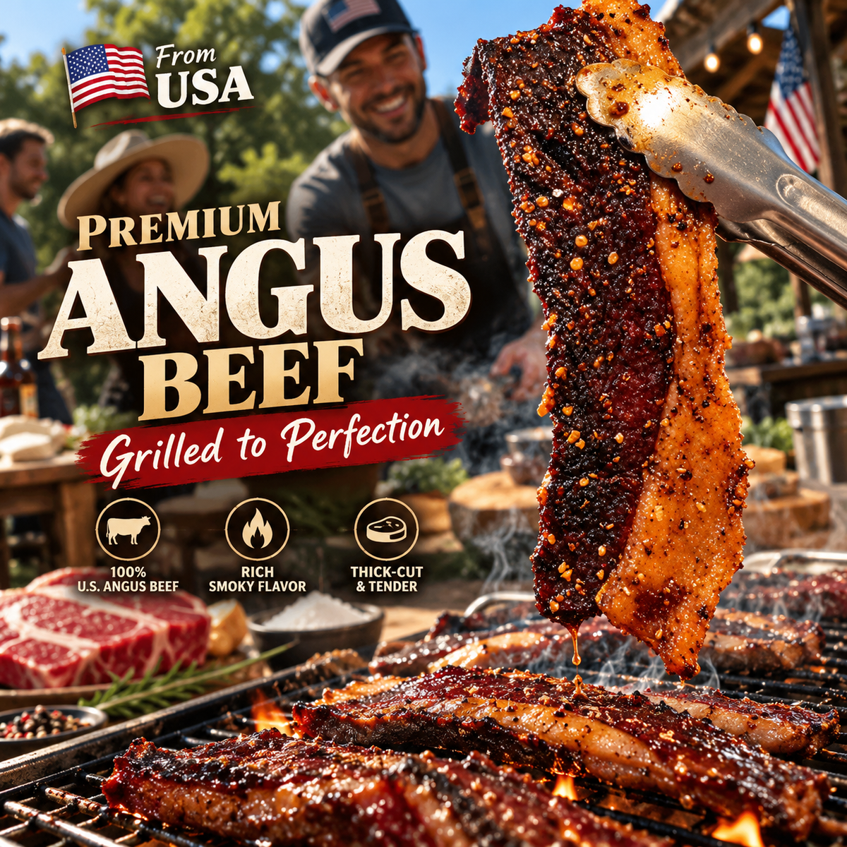 🐂🍖America's Finest — 🥩 Premium Angus Beef Jerky: 🔥 Pure Beef Luxury in Every Bite-Family