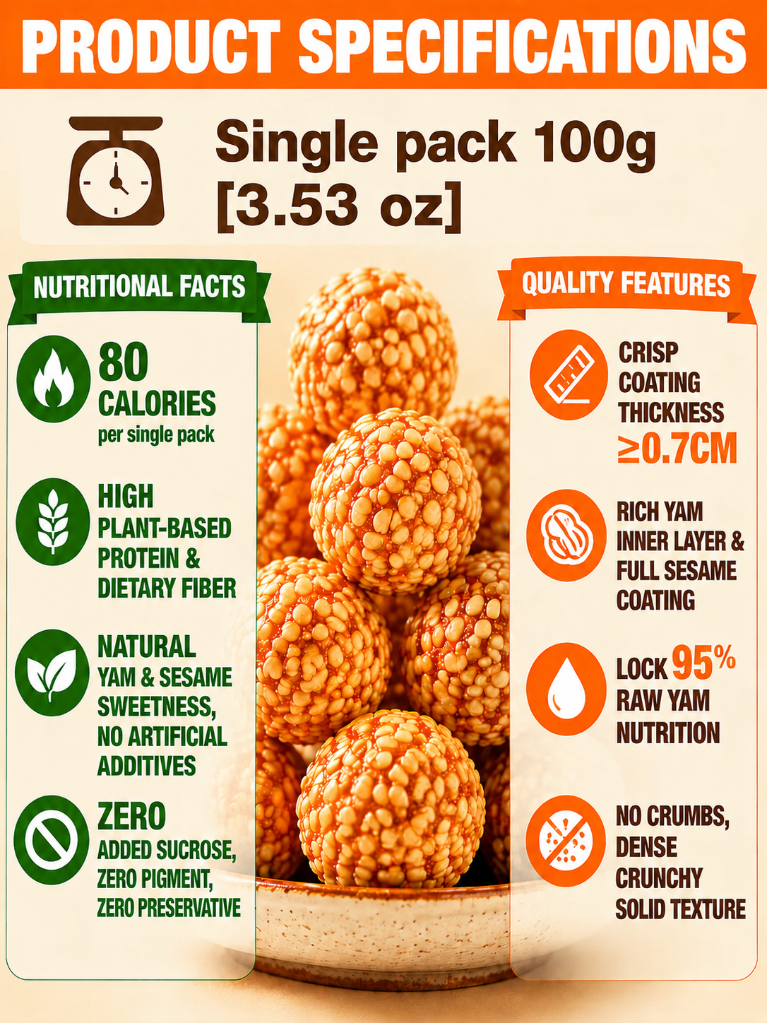 🥜Sesame Coated Yam Peanuts. Original Flavor-9YOE9