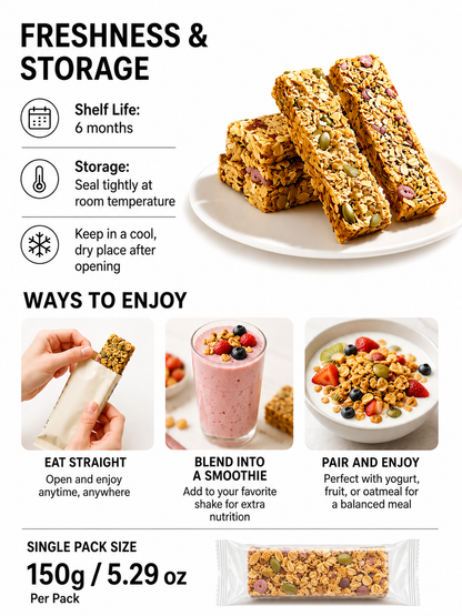 🥚Oat Protein Granola Bars Low Calorie Snack-9YOE9