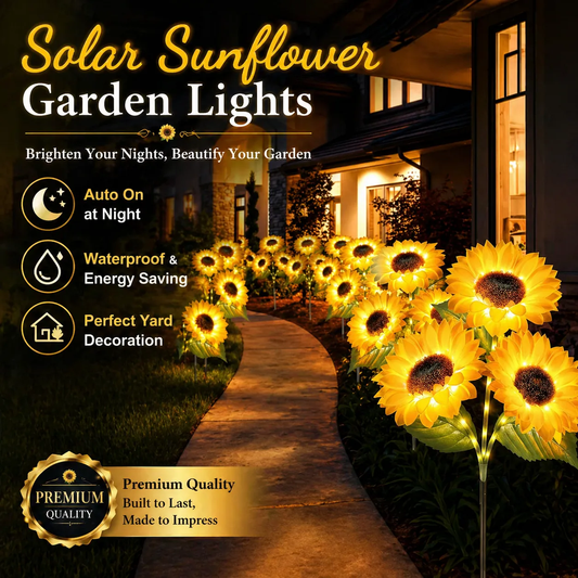 【MothersDayGift】🔥Hot Sale 49% off🌟🌻 2026 UPGRADED Solar Sunflowers – Hyper-Realistic Petals, Stunning Shadow Projections & Dusk-to-Dawn Garden Mag-9YOE9