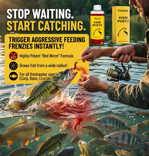 Concentrated Fish Attractant Liquid – Fast-Acting Red Worm Bait Additive for Freshwater Fishing, Enhances Scent & Improves Bite Response (100ml)-9YOE9