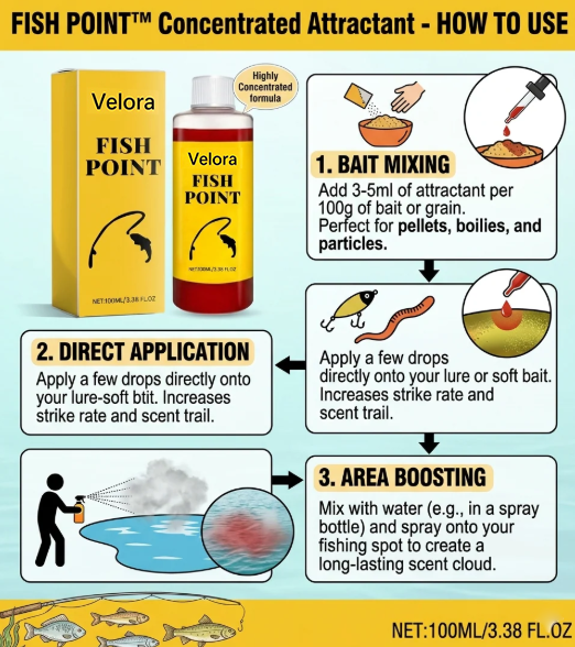 Concentrated Fish Attractant Liquid – Fast-Acting Red Worm Bait Additive for Freshwater Fishing, Enhances Scent & Improves Bite Response (100ml)-9YOE9