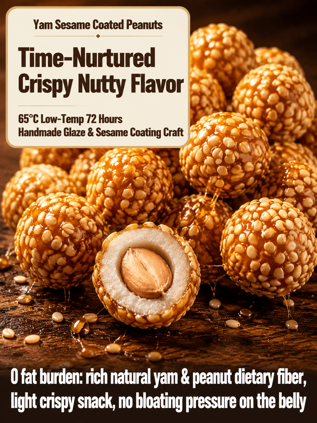 🥜Sesame Coated Yam Peanuts. Original Flavor-9YOE9
