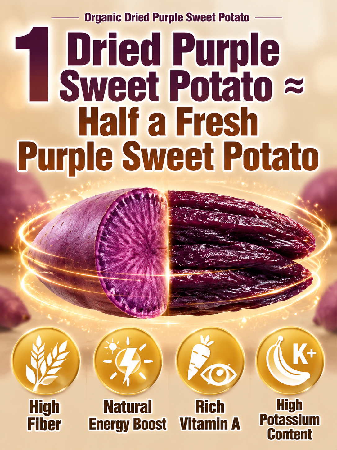 Healthy Low Fat Purple Sweet Potato Snack-9YOE9