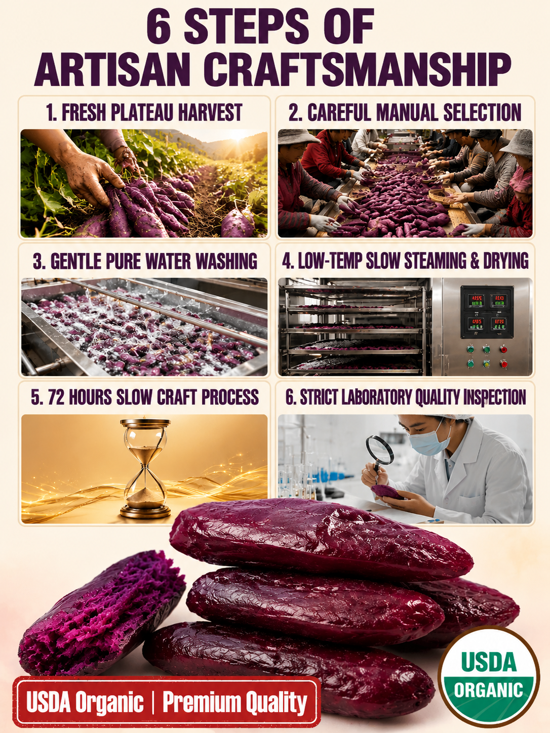 Healthy Low Fat Purple Sweet Potato Snack-9YOE9