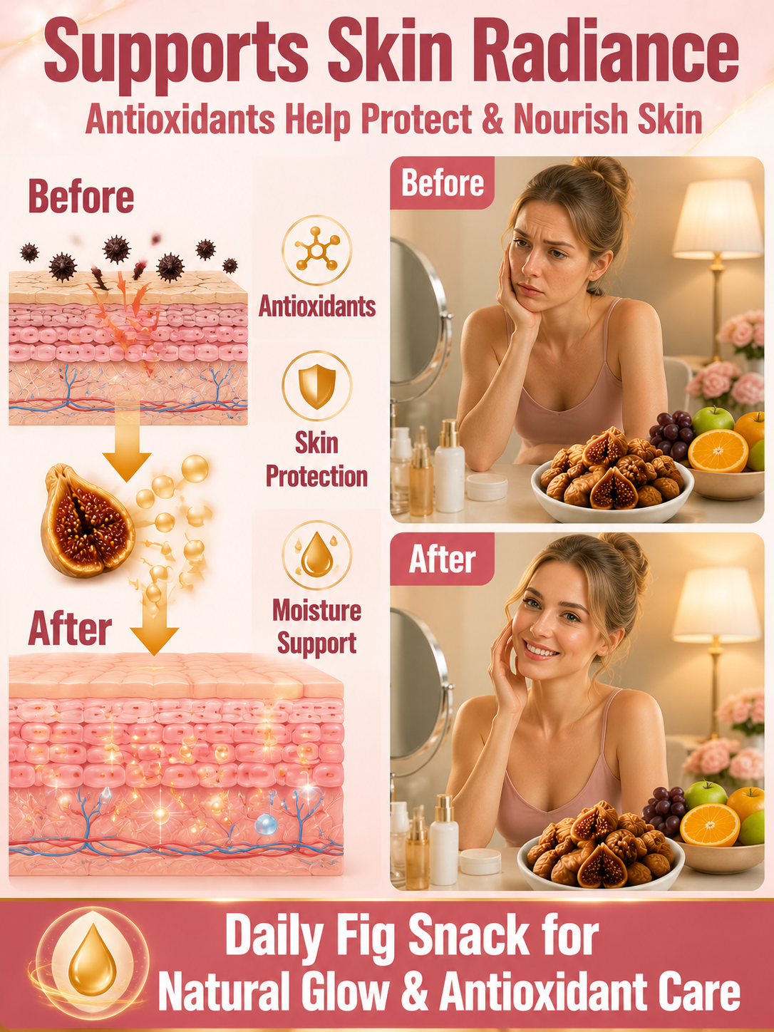 Natural Sun-Dried Figs – Sweet & Chewy Healthy Fruit Snack