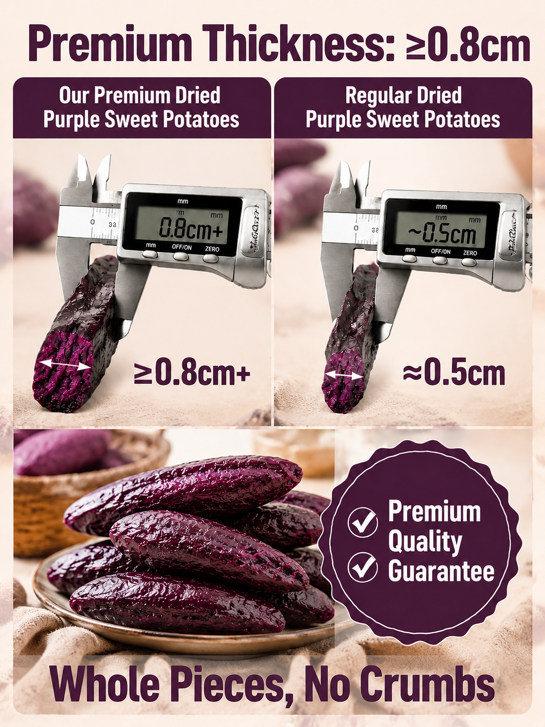 Healthy Low Fat Purple Sweet Potato Snack-9YOE9