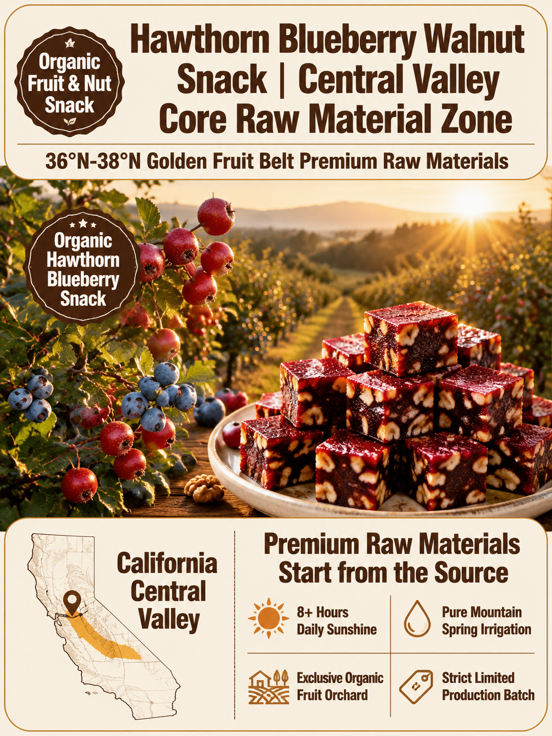 ⛰️Blueberry Walnut Hawthorn Bites, No Added Sugar-9YOE9