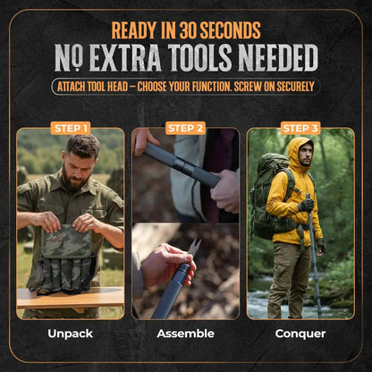 Multi-Function Tactical Survival Stick | All-In-One Outdoor Hiking Pole-9YOE9