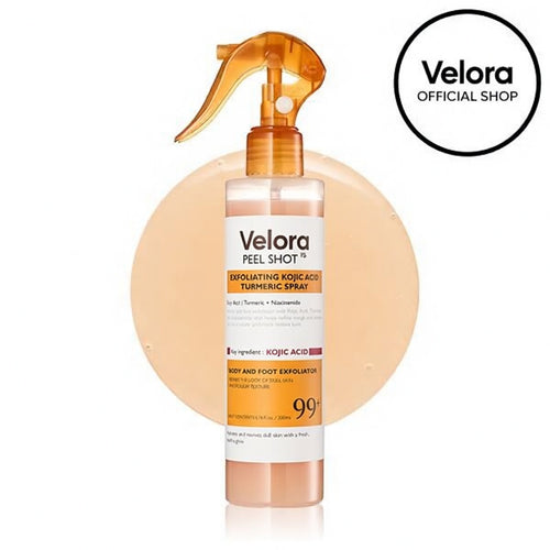 [VELORA Official] Peel Shot Keratin Care Kojic Acid Turmeric Spray 200ml Pore Clearing Exfoliating Formula Skin Repair Scrub-9YOE9