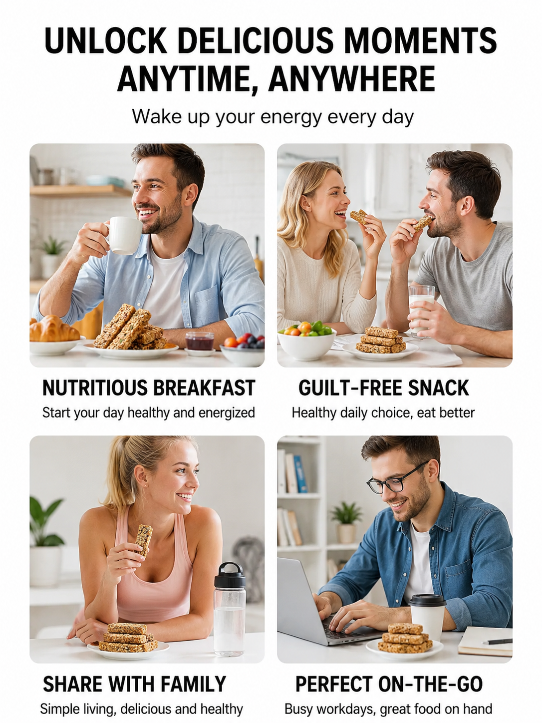 🥚Oat Protein Granola Bars Low Calorie Snack-9YOE9