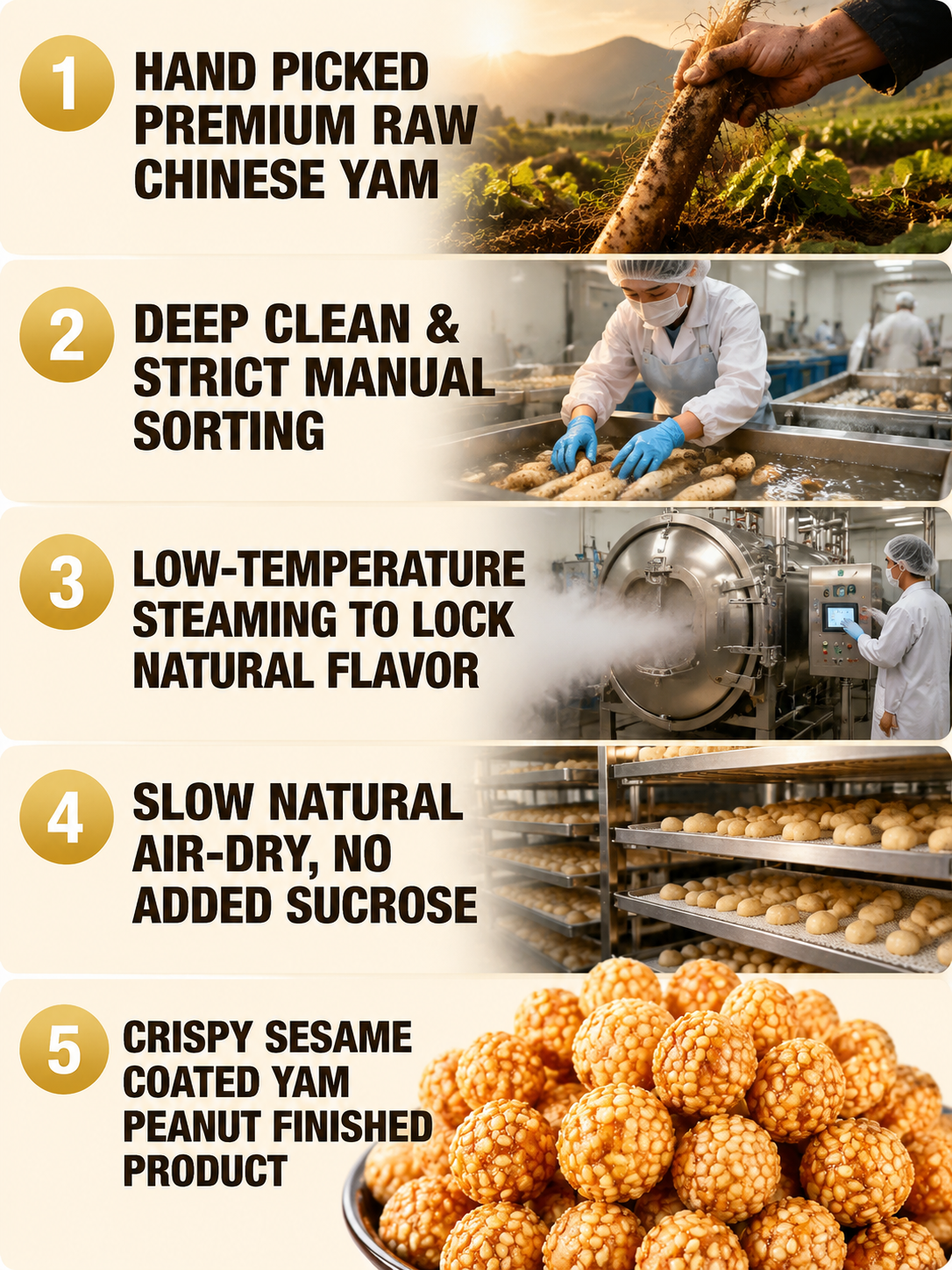 🥜Sesame Coated Yam Peanuts. Original Flavor-9YOE9