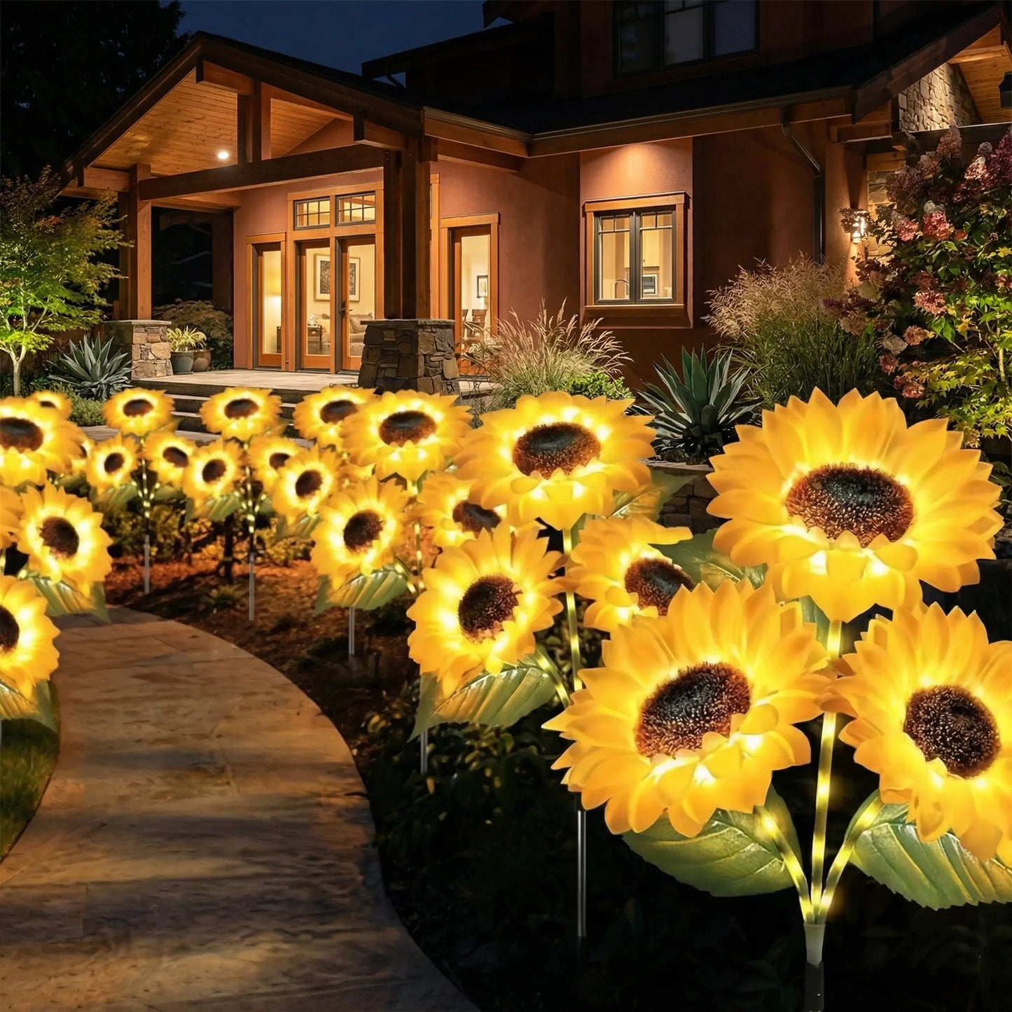 【MothersDayGift】🔥Hot Sale 49% off🌟🌻 2026 UPGRADED Solar Sunflowers – Hyper-Realistic Petals, Stunning Shadow Projections & Dusk-to-Dawn Garden Mag-9YOE9