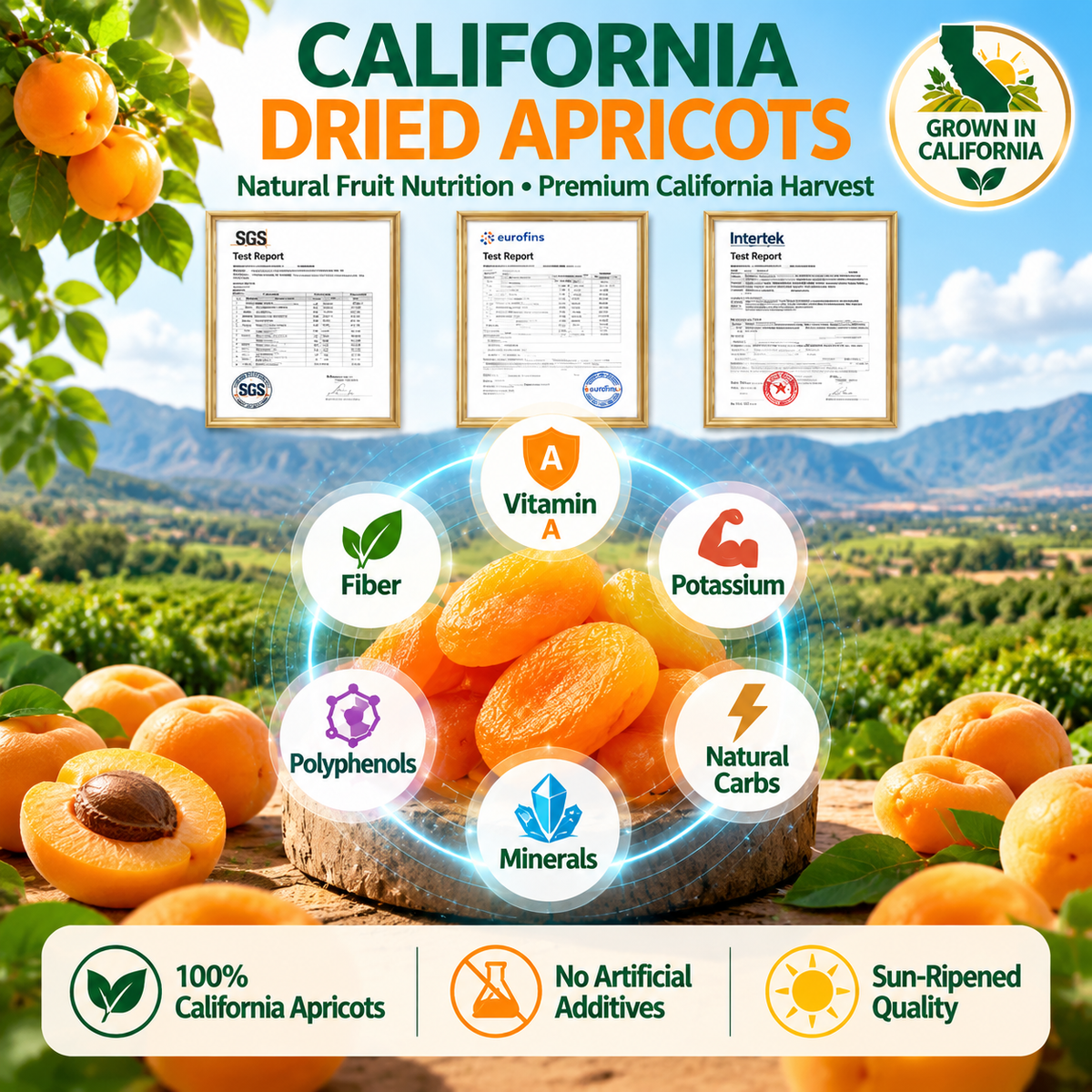 California Specialty Dried Apricots-YOE
