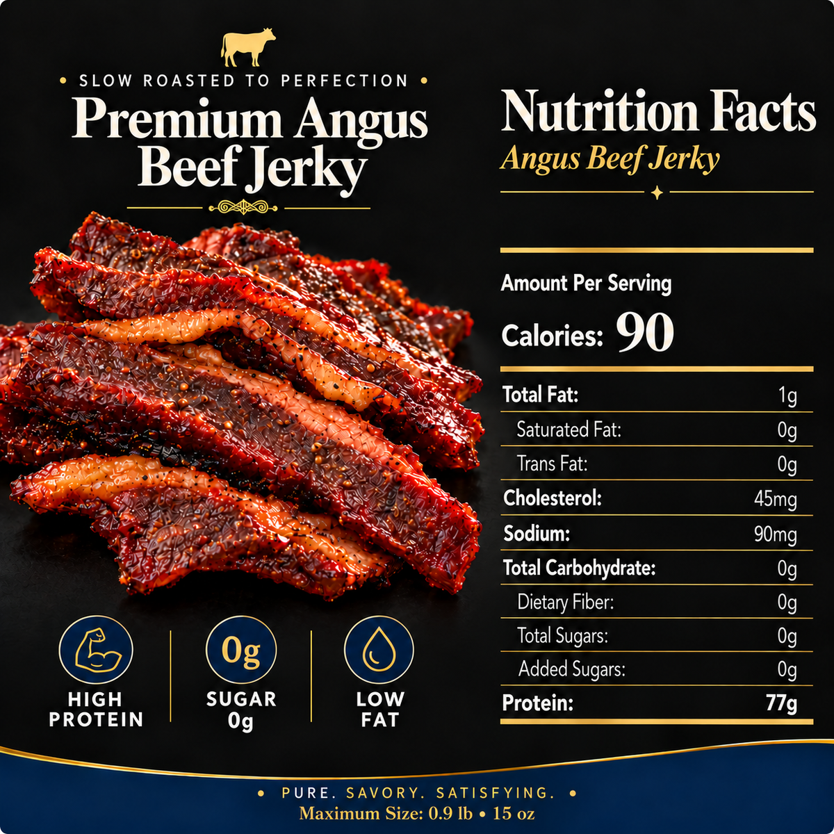 🐂🍖America's Finest — 🥩 Premium Angus Beef Jerky: 🔥 Pure Beef Luxury in Every Bite-Family