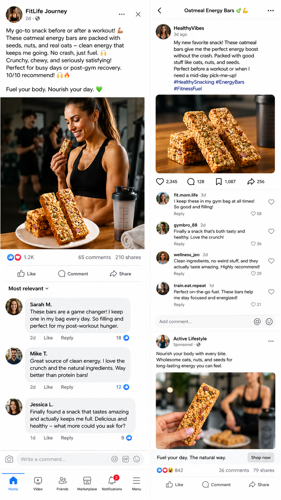 🥚Oat Protein Granola Bars Low Calorie Snack-9YOE9