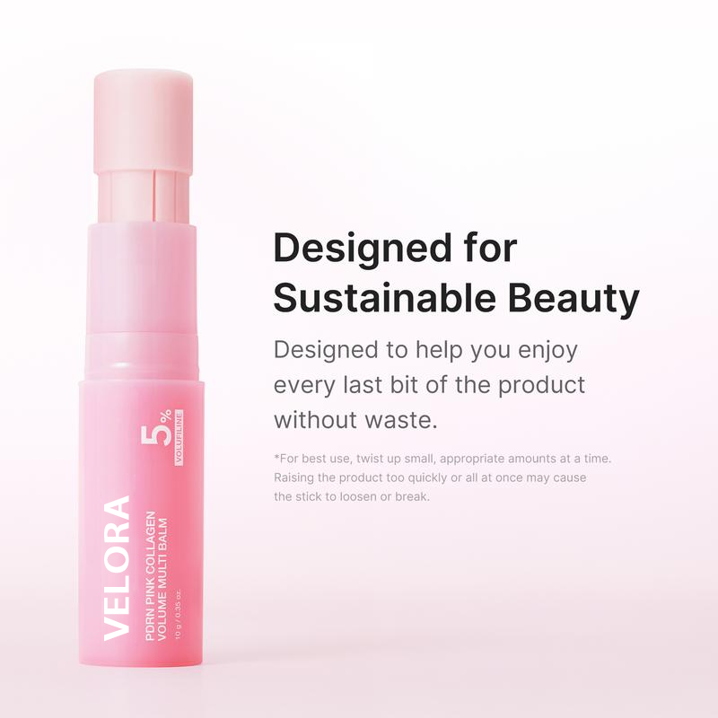 💖 VELORA PDRN Pink Collagen Volume Multi Balm | 🌟 All-In-One Rejuvenating Stick, Firming Anti-Aging, Reduces Fine Lines | 🌼 Specially for Under-Eyes, Neck, Forehead, Smile Lines, and Lip Care | ✨ The Secret Weapon for Youthful Skin-9YOE9